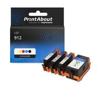 Cartouche compatible HP 912 (3YL77/78/79/80AE) - 4 couleurs - Multipack