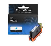 Cartouche compatible HP 912XL (3YL81AE) - Cyan - Grande capacité
