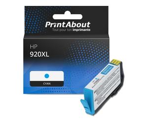 Cartouche compatible HP 920XL (CD972AE) - Cyan - Grande capacité