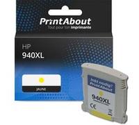 Cartouche compatible HP 940XL (C4909AE) - Jaune - Grande capacité Jaune