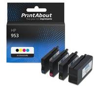 Cartouche compatible HP 953 (6ZC69AE) - 4 couleurs - Multipack 4 couleurs
