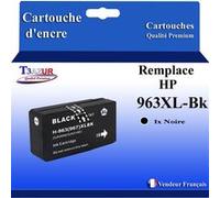 Cartouche compatible HP 963XL (3JA30AE/3JA26AE) Noire - T3AZUR Noire G
