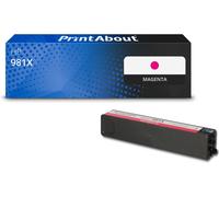 Cartouche compatible HP 981X (L0R10A) - Magenta - Grande capacité