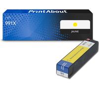 Cartouche compatible HP 991X (M0J98AE) - Jaune - Grande capacité
