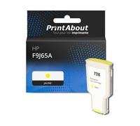 Cartouche compatible HP F9J65A (728) - Jaune - Très grande capacité