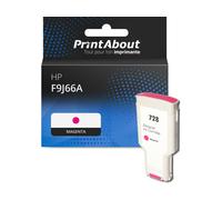 Cartouche compatible HP F9J66A (728) - Magenta - Très grande capacité