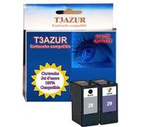 Cartouche compatible Lexmark 28+29 pour Lexmark Z1300, Z1310, Z1320, Z845- T3AZUR G