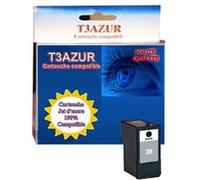 Cartouche compatible Lexmark 28 pour Lexmark X2500, X2510, X2530, X2550, X5070 - Noir - T3AZUR G