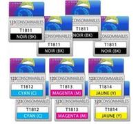 Cartouche compatible - MaxiPack générique T18XL, 10 cartouches Pack G