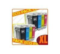 Cartouche compatible - MaxiPack LC970/LC1000, 8 cartouches