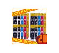 Cartouche compatible - MegaPack générique PGI-520/CLI-521, 20 cartouches Pack G