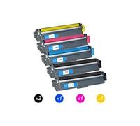 Toner GENERIQUE Cartouche compatible - Pack de 5 Cartouche compatible pour Brother TN 241BK,TN 245 C/Y/M Brother DCP-9020CDW HL-3140CW