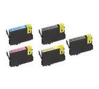 Cartouche compatible - Pack Economique de 5 Cartouches Encre Epson 2 Noirs + 1 Cyan + 1 Magenta + 1 jaune Compatible Epson T0441 + T0442 + T0443 + T0444 , Compatible Epson C13T044140 + C13T044240 + C1