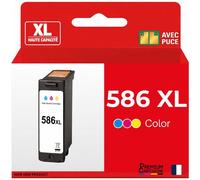 Cartouche compatible pour Canon CL586XL Couleur 3X plus d'encre