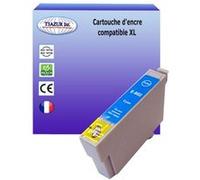 Cartouche Compatible pour Epson Stylus Photo PX700W, PX710W remplace Epson T0802 Cyan - T3AZUR