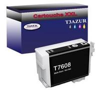 T3AZUR Cartouche Compatible pour Epson T7608 (C13T76084010) Noire Matt