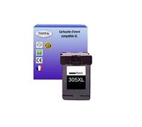 - Cartouche compatible remplace HP 305 305XL (3YM62AE/3YM61AE) - Noire - 650p