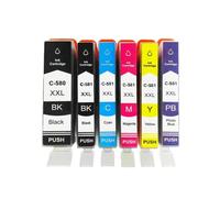 Cartouche d’Encre, Compatible avec Canon, TS705 TR7550 TR8550 | PGI-580 CLI-581 C-580 C-581, TS6150 TS6151 TS6152 TS6250(6PCS-Set)