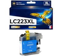 Cartouche d’Encre LC223C LC221C LC223C LC221C Compatible pour Brother DCP J4120DW MFC J4620DW Cyan Haute capacité avec Puce 550 Pages