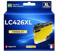 Cartouche d’Encre LC426XL LC426XL LC426 XL Compatible pour Brother MFC-J4335DW MFC-J4340DW MFC-J4535DW MFC-J4540DW Jaune Haute capacité avec Puce 5000 Pages