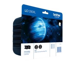 Cartouche d’encre originale Brother LC1280XLBKBP2DR Noir