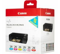 Canon Lot de 6 Multipacks Cartouches d'encre originales PGI-29 C/M/Y/PC/PM/R