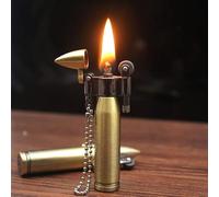 Cartouche de briquet à essence vintage en métal rétro rechargeable/rechargeable.