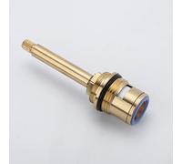 Cartouche De Disque À Tige En Céramique Vanne Quart De Tour 3/4 "20 Cannelures Remplacement Robinet Vanne Laiton Robinet Cartouche Pour Salle De Bain Cuisine Robinet,Bleu
