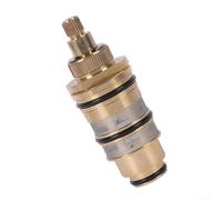 Cartouche de douche thermostatique de rechange pour valves de type barre avec construction en laiton et finition dorée pour un contrôle précis de la température