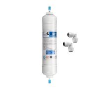Cartouche de filtre à eau en carbone T33 Quick Conne T INLINE COCONUT avec 2 raccords for purificateur d'eau par osmose inverse(1pcs)