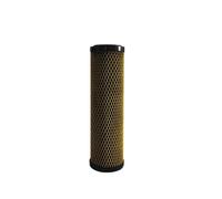 Cartouche de filtre Cartouche filtrante en fibre de carbone haute efficacité de 10 pouces x 2,5 pouces for une purification de l'eau supérieure et une Installation universelle(Yellow)