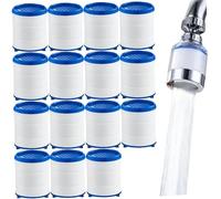 Cartouche de filtre de douche 15 pcs, remplacement du filtre en coton PP anti-bloquant, bâton robinet à usage multiples pratique pour la plupart des accessoires pomme douche