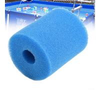 Cartouche de filtre de piscine de rechange en mousse de type H pour piscine hors sol Intex Système de purification d'eau lavable Bleu 10,2 x 8,9 cm