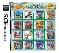 Cartouche de jeu DS - Mario - 482 en 1 - Multi-plateforme - Supporte NDS/NDSi/3DS - Version en boîte
