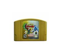 Cartouche de jeu FONGWAN Compatible avec N64 Pokemon Stadium 2 version américaine - or