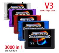 Cartouche de jeu Mega Drive V3.0 Pro EDMD Remix MD V3 pour Console de jeu vidéo SEGA MegaDrive GENESIS US/JP/EU 16 bits Classic Black