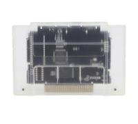 Cartouche de Jeu pour Console de Jeu SFC, Carte de Jeu 3000 en 1, Carte Mémoire 8 Go Intégrée, Cartouche Multi-Jeux pour Consoles de Jeu SFC Snes (Blanc Transparent)