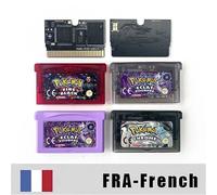 Cartouche de jeu vidéo GBA ROM Hack pour console de jeu GBA - Version française Pokémon CHROME ECLAT POURPRE FIRE BLACK 1 M Flash ECLAT POURPRE