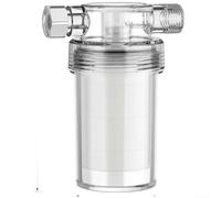 Cartouche de nettoyage d'eau en coton PP blanc pour robinet, douche, machine à laver, élimine les sédiments de rouille, sable et sable avec design transparent et installation facile avec raccords d'un