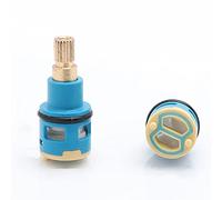 Cartouche de rechange en céramique 33 mm for robinet à poignée unique, noyau valve disque durable, cartouche intérieure universelle for mitigeur(R 18mm)