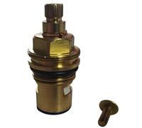 Cartouche de rechange pour robinet mélangeur Franke et Howdens Lamona 1/2 disque en céramique - Kit de réparation populaire 28 cannelures, 8 mm de diamètre, 47 mm de longueur totale (1 bleu)