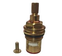 Cartouche de rechange pour robinet mitigeur Franke et Pegler Morea de 1,2 cm - cannelure de 7,3 mm x 18 - Longueur totale de 53 mm - Kit de réparation de presse-étoupe (rouge)