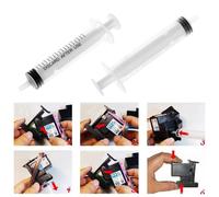 Cartouche De Recharge D'encre Avec Clip, 2 Pièces De Tampons En Caoutchouc, Kit D'outils De Seringue Pour Hp 60/61 2021, Nouveauté 802