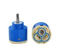 Cartouche de remplacement en céramique de 40 mm, remplacement de cartouche de disque en céramique de robinet à poignée pour robinets de cuisine, lavabo et douche, valve de robinet