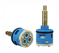 Cartouche de remplacement pour robinet de douche 3 voies 33mm, cartouche à disque céramique 4 voies 35mm pour robinet de douche à poignée unique ou double poignée, valve de robinet (EE-33MM-76MM)
