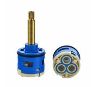 Cartouche de remplacement pour robinet de douche 3 voies 33mm, cartouche à disque céramique 4 voies 35mm pour robinet de douche à poignée unique ou double poignée, valve de robinet (KK-33MM-90MM)