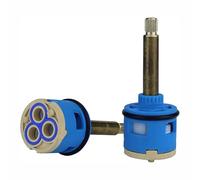 Cartouche de remplacement pour robinet de douche 3 voies 33mm, cartouche à disque céramique 4 voies 35mm pour robinet de douche à poignée unique ou double poignée, valve de robinet (FF-33MM-82MM)