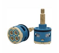 Cartouche de remplacement pour robinet de douche 3 voies 33mm, cartouche à disque céramique 4 voies 35mm pour robinet de douche à poignée unique ou double poignée, valve de robinet (SS-35MM-72MM)