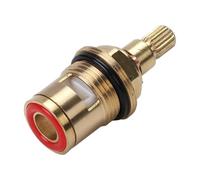 Cartouche de remplacement universelle en laiton for robinet de salle de bain (1/2 pièce), compatible avec le noyau interne (sens horaire ou antihoraire).(Anti-clockwise)