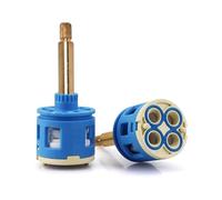 Cartouche de robinet 33/35mm cartouche à disque céramique pour robinet 37mm robinet mélangeur de remplacement 26/28mm vanne de contrôle interne pour robinet de cuisine (QQ-37MM-96MM)